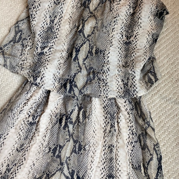 🐍 LAVENDAR BROWN SNAKESKIN ROMPER - Picture 2 of 6